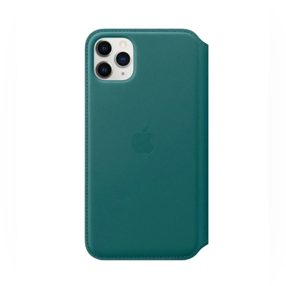 Official Genuine Apple iPhone 11 Pro Max Leather Folio Cover Flip Case Peacock